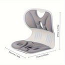Silla ergonómica con diseño de onda, respaldo ajustable, plástico transpirable e hipoalergénico, ideal para oficina, hogar y spa - Soporte de postura dinámico para sesiones de sentado prolongadas, silla de oficina