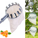 Varita de recolección de frutas con mango telescópico - Metal y tela, no necesita electricidad, perfecta para alcanzar ramas altas, herramienta de recolección de frutas | Varita con mango telescópico | Mango metálico duradero, recolección de frutas