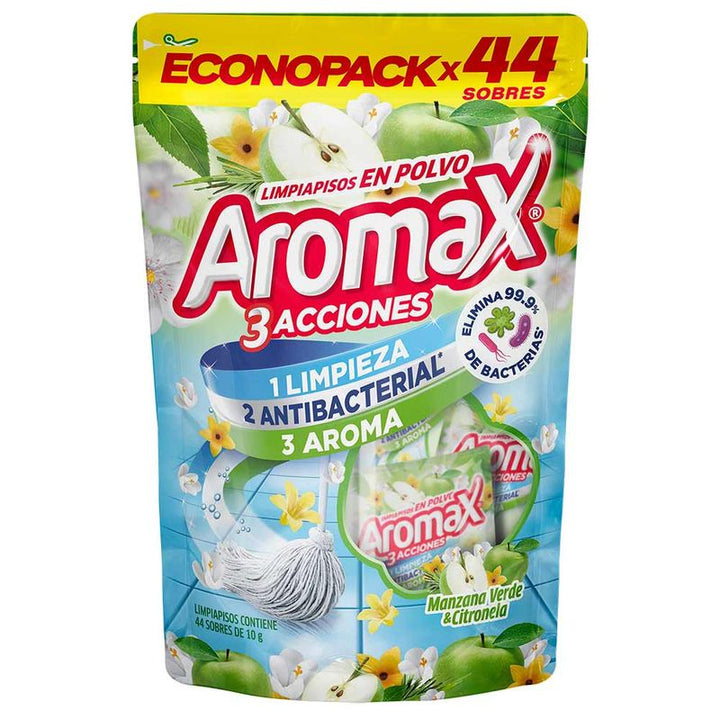 LIMPIAPISOS AROMAX 440G 44SB MANZ/VERDE