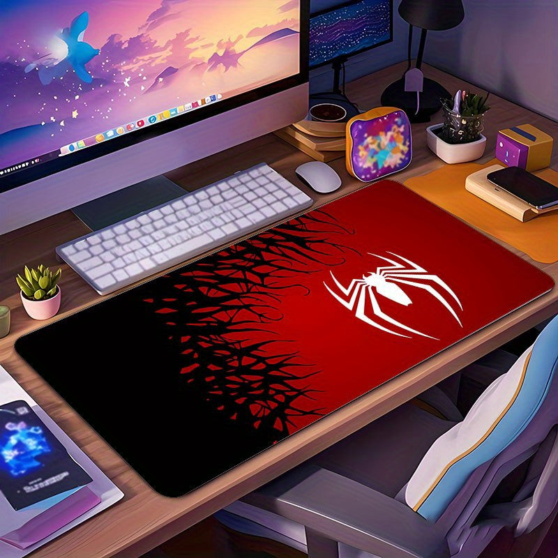1 pieza de Mouse Pad con tema Spider-Man 5 - Gran alfombrilla de juego y oficina con base de goma antideslizante, lavable, con diseño icónico de Spider-Man para eSports y diversión en escritorio, Mouse Pads para Des.