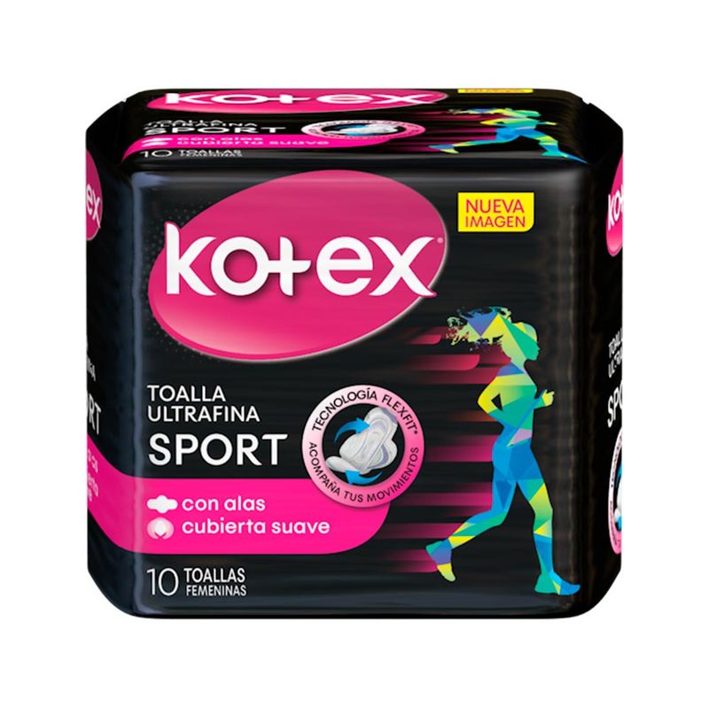 TOALLA HIG KOTEX 10U SPORT