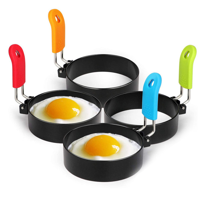 Anillo Para Cocinar Huevos De Acero Inoxidable De 1 Pieza, Molde Antiadherente Para Panqueques Para Freír Huevos Y Tortillas En La Plancha