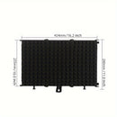 Pantalla de Absorción de Sonido de Espuma de Alta Densidad para Grabación Vocal, Micrófono de Reducción de Ruido con Paneles Acústicos Negros, Compatible con Todos los Micrófonos de Condensador, Equipo de Estudio para Voces Más Claras, Micrófono para Can