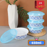 Contenedores de Preparación de Comidas de 22oz Libres de BPA con Tapas - Apto para Microondas y Congelador, Boles de Plástico PP Reutilizables para Ensaladas, Snacks, Almuerzos, Cenas - Perfectos para el Hogar, Restaurante, Fiestas