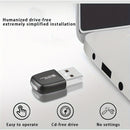 Adaptador sin varillas WiFi6 USB de 286Mbps, Tarjeta LAN inalámbrica para escritorio y portátil, 2.4 GHz, compatible con el protocolo sin varillas 802.11ax, mejor transmisión y cobertura, mayor rendimiento a través del muro, solo compatible con Windows/7