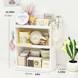 1 estante de almacenamiento de agujeros de escritorio, estantería multifuncional con soporte para bolígrafos y cesta de almacenamiento, esencial para dormitorios y oficinas, diseño de ganchos, almacenamiento clasificado es más organizado.