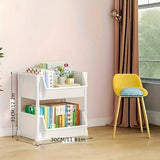 Estantería de Almacenamiento de Una Pieza para Cocina y Hogar, Organizador de Juguetes con Estante Móvil Multinivel para Bocadillos y Libros, Carro Utilitario