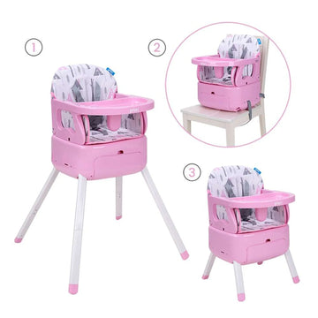SILLA COMEDOR 3 EN 1 BOOSTER BONY PRIORI ROSADO -