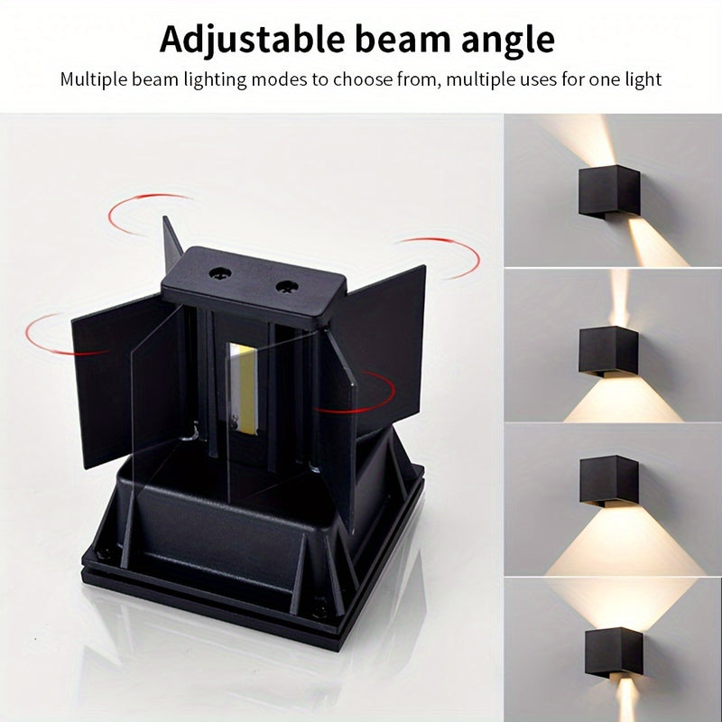 Lámparas de pared para sala, lámpara LED de 6W, luz interior AC 85-265V, aplique de pared LED moderno negro, iluminación montada en pared para sala, pasillo y dormitorios