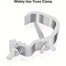 10-Unidad de Sujeción de C de Plata Gris para Iluminación de Escenario, 1.18-2 Pulgadas, Ajuste de Tubo de 30-50mm OD, Capacidad de Carga de 24,95KG, Sin Cargar, No Requiere Batería, Sujeción de Truss Versátil para Luces de Punto DJ y Luces de Cabeza Móv