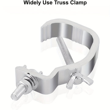 10-Unidad de Sujeción de C de Plata Gris para Iluminación de Escenario, 1.18-2 Pulgadas, Ajuste de Tubo de 30-50mm OD, Capacidad de Carga de 24,95KG, Sin Cargar, No Requiere Batería, Sujeción de Truss Versátil para Luces de Punto DJ y Luces de Cabeza Móv