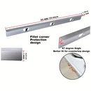 2 piezas de aleación de aluminio para cubrir la brecha de la estufa de la encimera - Protectores laterales de estufa - Relleno de brecha para estufa y encimera - Prevenir derrames, mantener la cocina ordenada (Plata - 59,44 cm)