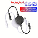 Routers/Optical Cat Auto Reinicio de Línea 72H Apagado Automático y Reinicio de Dispositivos Inteligentes Conector DC5.5X2.1Mm Equipo de Interfaz Reinicio de Circuito Temporizador Controlador Reinicio de Línea