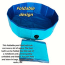 Baño de Pies Plegable de PVC - Bañera Portátil para Remojar los Pies con Diámetro de 48.26 cm para Entrada de Piscina, Camping y Playa - Sin Necesidad de Electricidad, Diseño Duradero y Ahorra Espacio con Almacenamiento Fácilmente Plegable, Soporte Robus