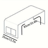 1pc Cubierta de Polvo para Microondas de PVC con Patrón de Fresas y Corazones - Impermeable y a Prueba de Aceite, Rosa y Blanco con Detalle de Bolsillo, Protector de Electrodomésticos, Cubierta para Microondas