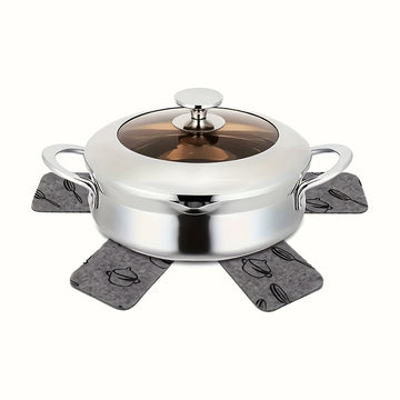 Juego de 3 protectores de sartenes de nailon - Separadores de utensilios de cocina, divisores de ollas y sartenes resistentes a los arañazos, almohadillas antideslizantes sin carga para almacenamiento de cocina
