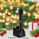 Micrófono inalámbrico portátil Y108 de Heikuding con adaptador de 3,5 mm, recargable por USB 2,4 GHz, indicador de batería y control de volumen, diseño ergonómico para actuaciones en vivo, conciertos, bodas, karaoke, micrófono para cantar, equipo de conc