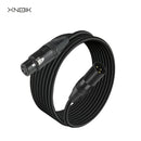 Cable de Micrófono XLR Extra Largo XNOIK - Audio Profesional Resistente, 15m/10m/5m, Blindaje Equilibrado para Estudio y Escenario en Vivo, Podcasting - Compatible con Conectores Macho a Hembra, Diseño Robusto de Conector, Textura Trenzada