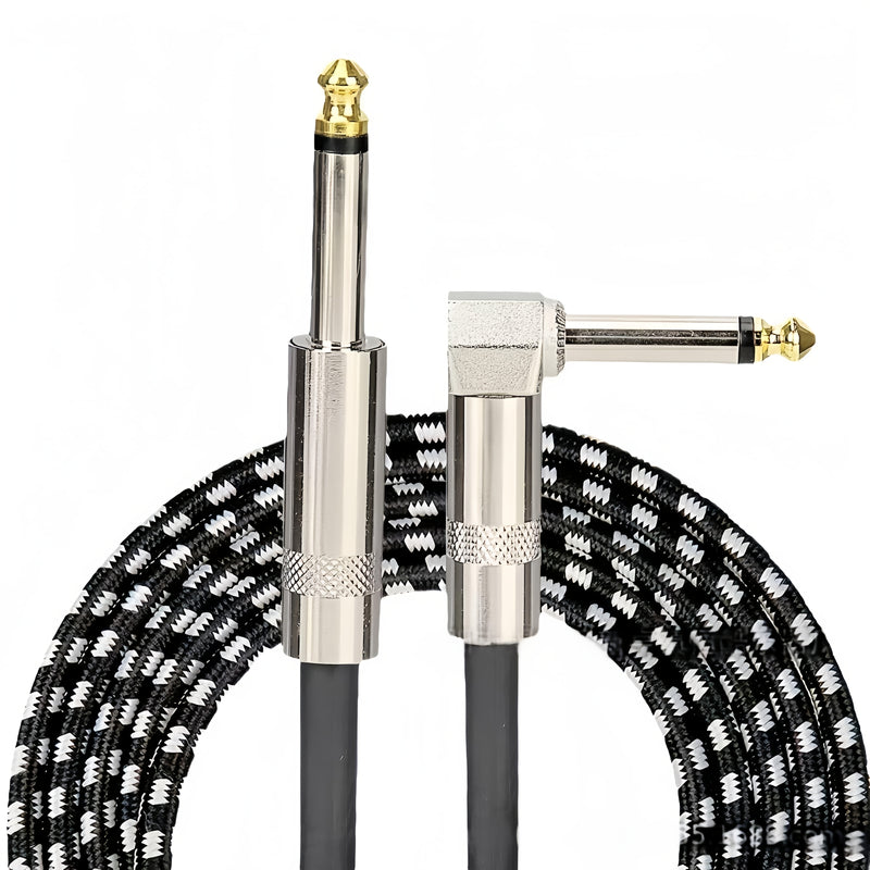 Cable de conexión de guitarra de alta gama, masculino a masculino, recto, 1,5 metros, 3 metros, 6 metros, guitarra eléctrica, bajo, folk, caja de guitarra eléctrica, línea de reducción de ruido, línea de audio.