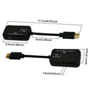 Modelo MTR1 PLUS con todas las funciones, transmisor y receptor sin varillas de alta definición 1080P, paquete de transmisión extendida HD, alcance abierto de 50 metros/165 pies, no solo soporta transmisión punto a punto, sino también es adecuado para re