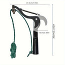 1 pieza de Cortafrondas Aéreos con Diseño Cableado - Cuchillo para Ramas y Frutas de Acero Inoxidable Afilado para Mantenimiento Sin Esfuerzo del Jardín y Patio, Mango Amarillo y , Ideal para Podar y Recortar al Aire Libre, Herramienta de Recorte Exterio