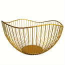 Canasta de alambre para frutas, 1 unidad, tazón de frutas para mostrador de cocina, ola, tazón para servir frutas, plato de alambre para frutas y verduras