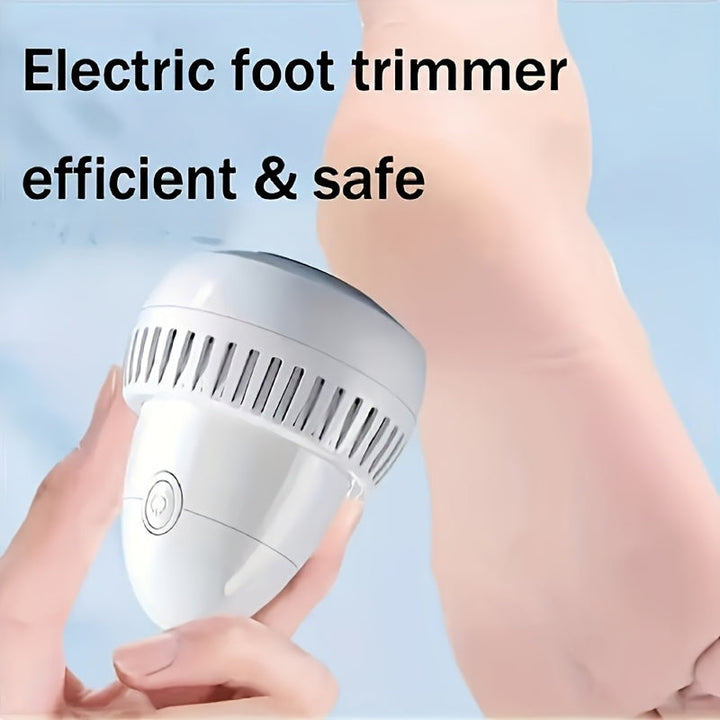 Amoladora Eléctrica para Pies con 2 Piedras de Pulir y 2 Velocidades - Recargable USB, Diseño Compacto para Uso en Casa, Regalo Ideal para el Día del Padre, Navidad o Año Nuevo