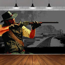 1pieza Telón para el videojuego Red Dead Redemption, perfecto para eventos de juegos y espacios multifuncionales de arcade, no requiere electricidad - ideal para diversas ocasiones y celebraciones BJB1220B