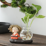 1pc Jarrón Hidropónico de Zanahoria Verde, Jarrón de Vidrio Transparente para Arreglo Floral para Decoración de Sala de Estar, Oficina y Escritorio, Adorno para el Hogar