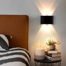 2 piezas de apliques de pared LED modernos, 4W 85-265V, lámparas de pared plásticas semiempotradas para exteriores con hardware de instalación, aplique cableado desmontable para iluminación de patio y jardín, sin batería, incluye hardware de instalación,