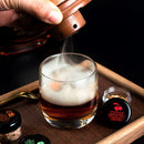 1 Juego de Kit Ahumador Roostertail - 5 Sabores para Whisky, Vino y Carne con Chips de Madera, Regalo Perfecto para Amantes del Whisky
