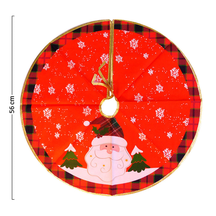 Pie De Árbol Mediano Navideño 56 cm Decoración Tapete JH19HT977