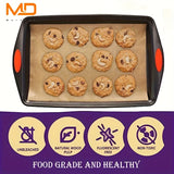 HOJAS DE HORNEAR NO ADHERENTES MOREDOR - 22.86x33.02 cm, Papel para Hornear Grande, Apto para Mitad de Hoja y Galletas - Pergamino para Horno, Parrilla, Freidora de Aire (50/100/200 unidades), Material Sin Blanquear, Esenciales para Asar