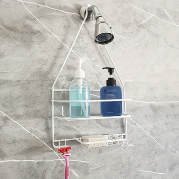 1pc Caddy De Ducha Para Cabezal De Ducha, Mantenga El Baño Limpio Y Refrescante, Instalación De Suspensión, Accesorios De Baño, Almacenamiento Y Organizador De Baño