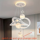 Luminaria de techo LED moderna - Luz de techo LED ajustable de 3 colores con detalles de cristal, marco de metal, hardware fácil de usar para la instalación, adecuado para el comedor, apartamento o bar.