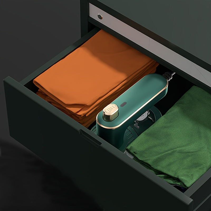 Plancha de vapor portátil compacta, mini plancha de viaje con calentamiento rápido, plancha plegable y giratoria para ropa, plancha de vapor manual liviana