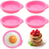Molde De Huevo De Freidora De Aire De Silicón, Forma De Mordisco Antiadherente Para Pancakes, Tostadas, Accesorios Pequeños Para Cocina, Suministros Para El Hogar Y La Cocina
