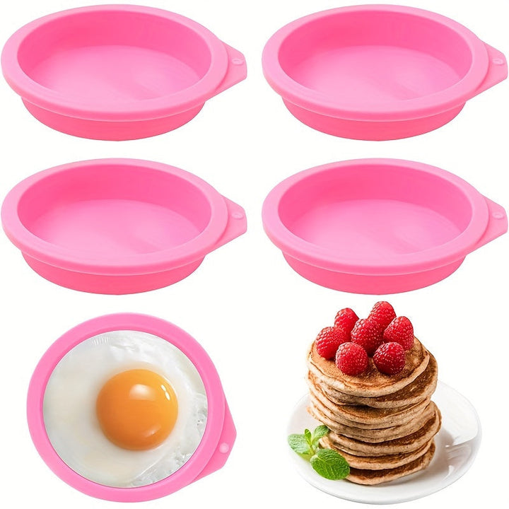 Molde De Huevo De Freidora De Aire De Silicón, Forma De Mordisco Antiadherente Para Pancakes, Tostadas, Accesorios Pequeños Para Cocina, Suministros Para El Hogar Y La Cocina