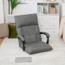 Silla de juego ergonómica gris de 1 pieza con soporte lumbar ajustable - Diseño que ahorra espacio, acolchado de poliéster cómodo, ideal para juegos en PC y oficina en casa, silla de oficina moderna|Silla de oficina con mecanismo de asiento ajustable