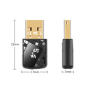 Adaptador inalámbrico USB con conector de auriculares de 3,5 mm - receptor de audio inalámbrico sin controlador para altavoces de computadora, auriculares y sistemas estéreo, modo de alimentación USB, inalámbrico 5.0 sin controlador, solución de audio in
