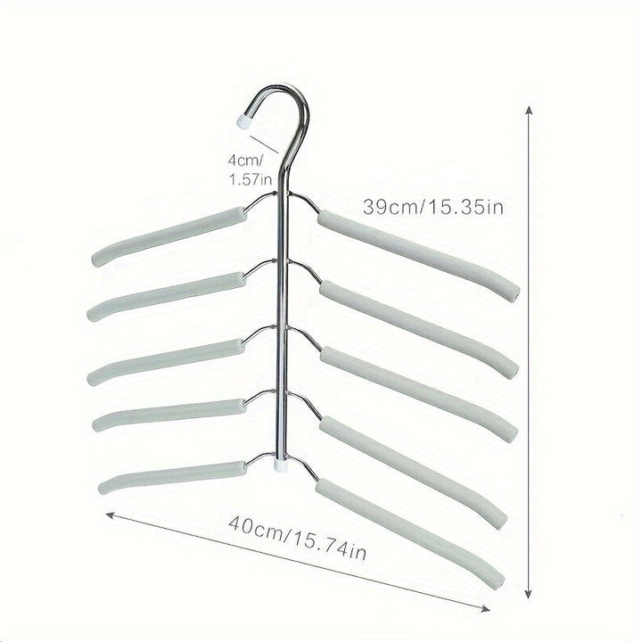 Percha Multi-capa Para Ropa, Tendedero De Metal, Ahorro De Espacio Y Organización Para Armario, Closet, Dormitorio