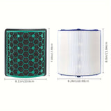 1 Unidad, Filtro Hepa Filtro De Carbón Activado Compatible Con El Purificador De Aire Dyson Tp04, Hp04, Dp04, Sistema De Filtro Sellado De Dos Etapas 360°, Ventilador Purificador De Aire Pure Cool