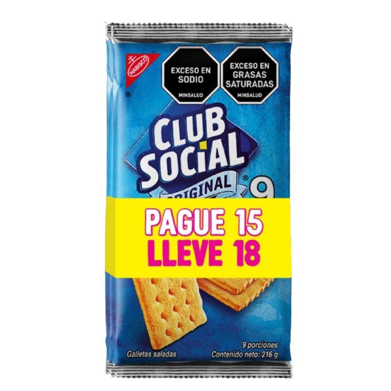 GALLETA CLUB SOCIAL P15 LL18 432G ORIGIN