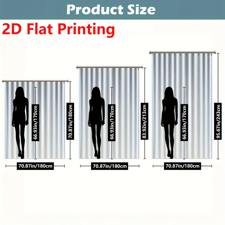 2D Cortinas de Impresión Plana, 2 Piezas – Diseño Digital de Conjunto de Plantas en Verde Profundo con Toque Artístico Natural, Decoración para Primavera/Verano, Adecuadas para Puertas, Ventanas, Patios, Uso Interior y Exterior, Tela de Fondo, Ideal para