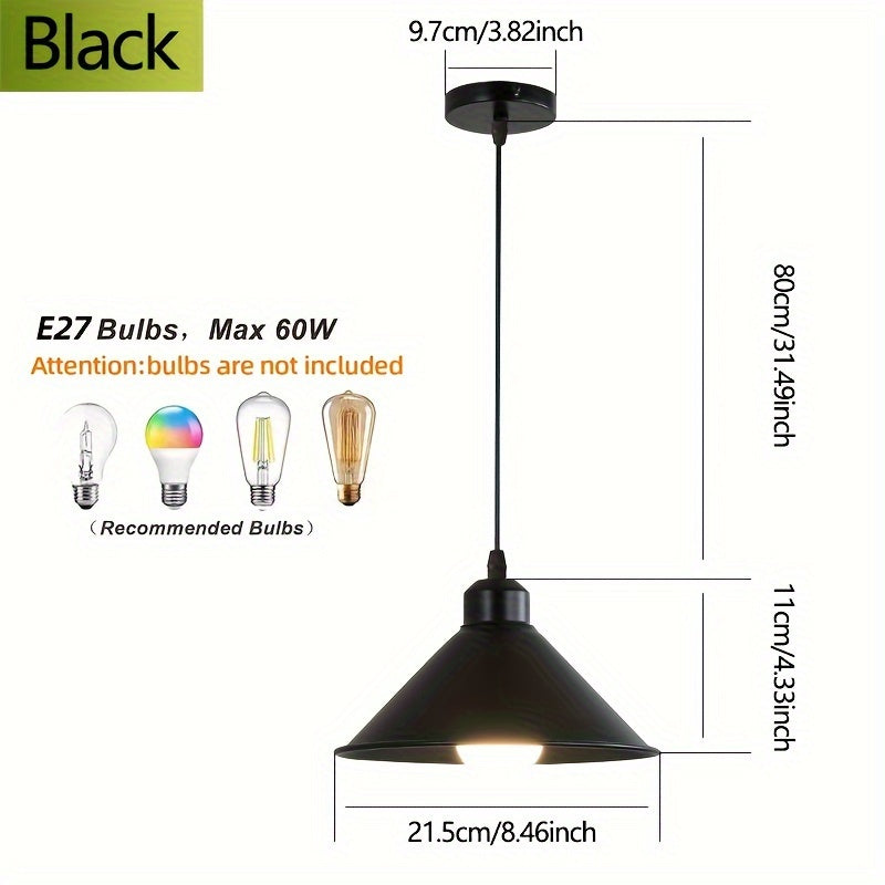 Juego de 2 candelabros colgantes modernos en hierro fundido con base E27 para comedor, bar, cocina y entrada, montaje semiempotrado, cableado fijo, voltaje ajustable 110V-240V (focos no incluidos)