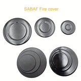4 piezas de Cubierta para Quemador de Estufa SABAF, Accesorios de Tapa de Hierro Mate/Brillante para Horno