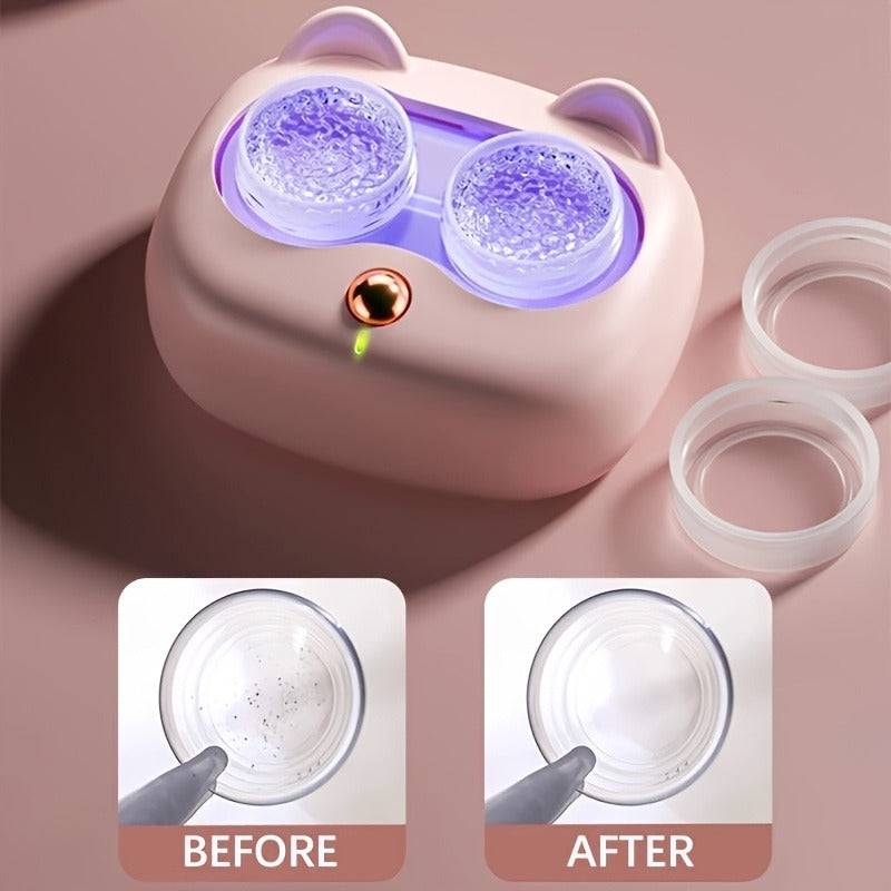 Limpiador de Gafas, Regalo Perfecto para 5 Fiestas Importantes: Navidad, Halloween, Día de San Valentín, etc., Caja Invisible con Organizador de Cepillos Dentales y Joyería