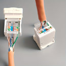 10 piezas, panel de red redondo 8P8C, módulo sin herramientas, seis clases, clase seis, tres clases, RJ45CAT.6, CAT.7, RJ11CAT.3, adaptador de línea de alimentación