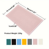 1pc Premium Silicone Bar Mat, Grueso, Duradero Y Elegante Tapete De Servicio Para Derrames, Café, Bares, Restaurantes, Tapete De Secado De Platos Para Encimeras, Tapete De Secado De Vidrio