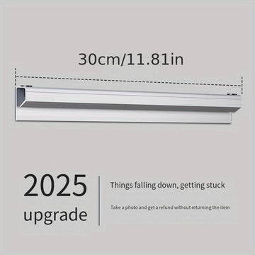 Sistema de portapapeles sin taladro de varios tamaños - Organizador de cocina de aluminio resistente para menús de comida para llevar y recibos - Soporte para tickets de grado comercial para cocinas y oficinas, instalación sin herramientas con flujo de p